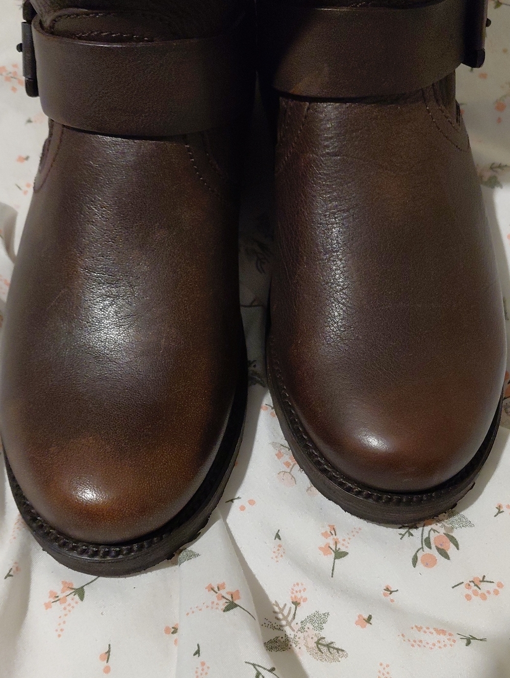 Frye Dark Brown Leather Veronica Slouch Tall Boots Brand New - Picture 8 of 9